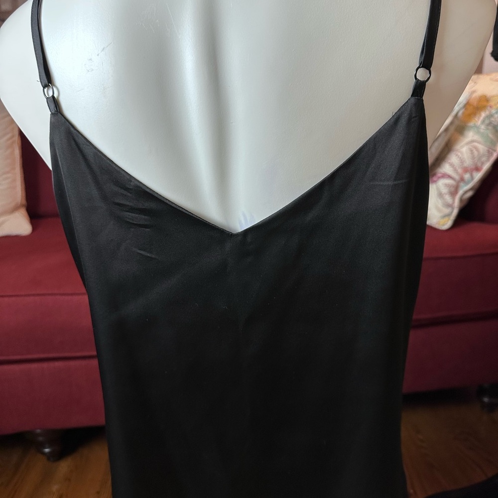 White House Black Market Black Satin Camisole Top - Picture 4 of 10